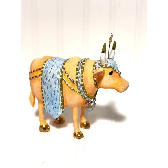 Patience Brewster Nativity Manger Cow Figure by MacKenzie-Childs Large 6.5” READ - Picture 3 of 10